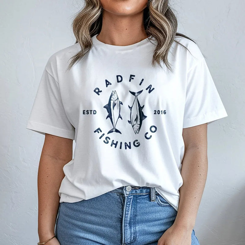 Fishing T-Shirt | Saltwater Tuna Graphic Design | Premium Cotton Tee | Gift for Angler Men and Women