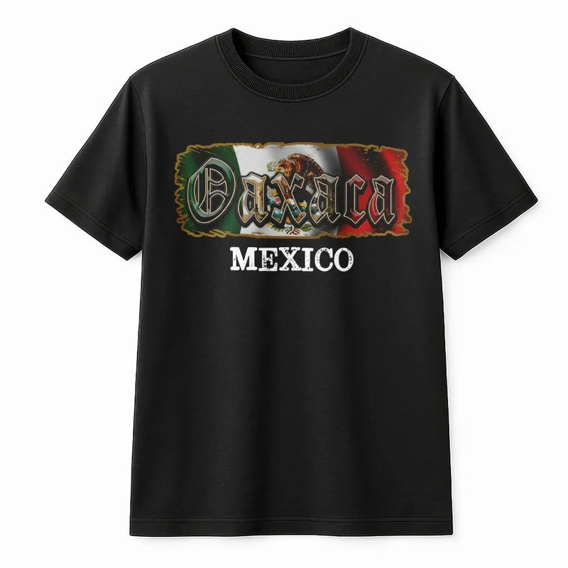 Oaxaca Mexico T-Shirt | Vintage Mexican Flag Graphic | Premium Cotton Blend | Gift for Oaxacan Pride