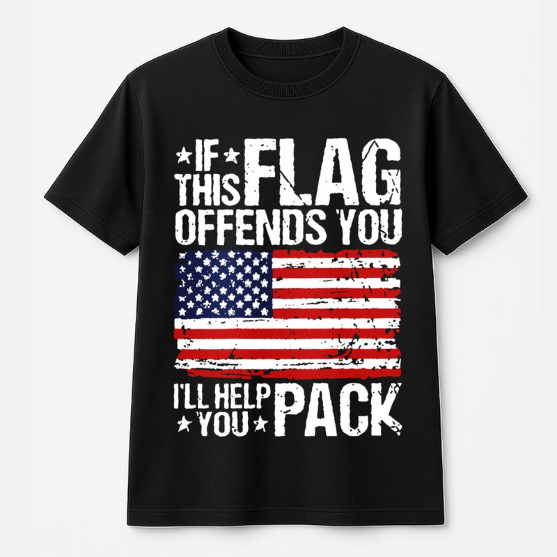 American Flag T-Shirt | Patriotic Distressed Graphic Design | 100% Soft Cotton | Gift for Proud US Patriot