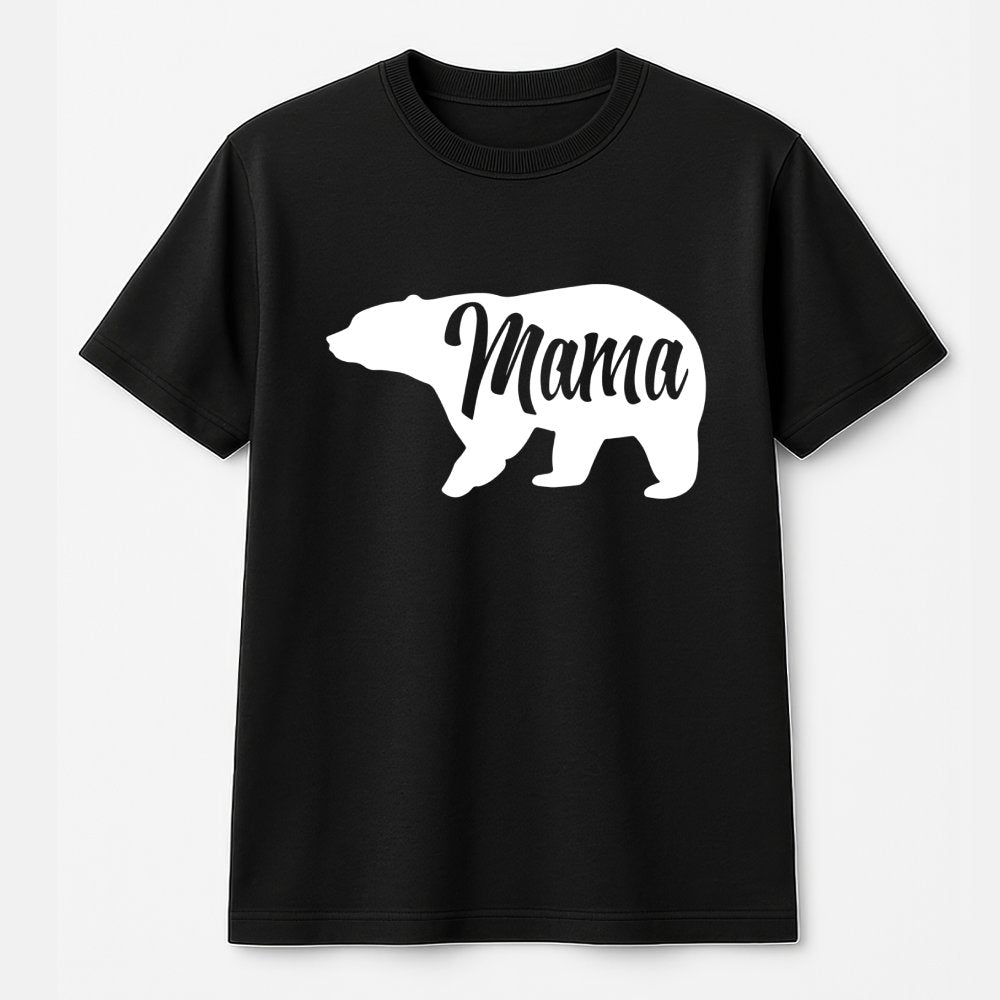 Mama Bear T-Shirt | Cute Animal Graphic Print | 100% Soft Cotton | Mother's Day 2026 Gift For New Mom Or Wife