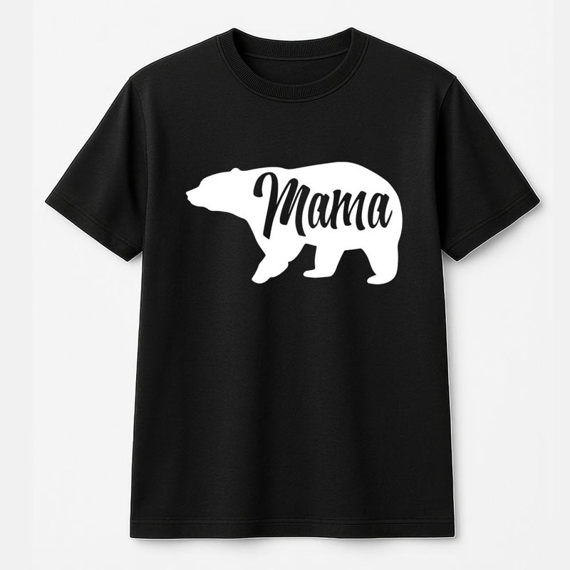 Mama Bear T-Shirt | Cute Animal Graphic Print | 100% Soft Cotton | Mother's Day 2026 Gift For New Mom Or Wife